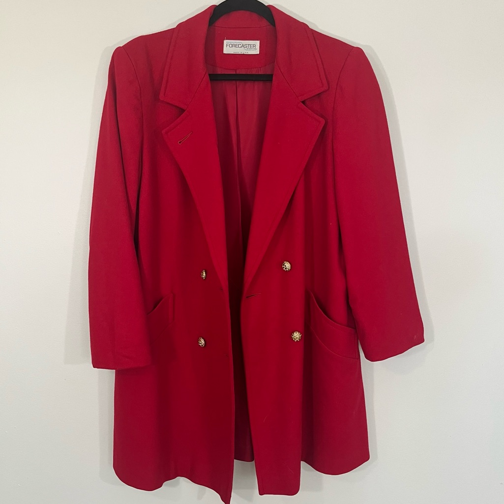 Wool Double Breasted Duster Jacket